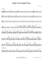 Right Time Right Place Kurt Carr Full Drum Transcription / Drum Sheet Music COPYDRUM