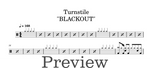 Blackout Turnstile Full Drum Transcription / Drum Sheet Music DrumonDrummer