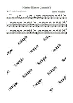 Master Blaster (Jammin') Stevie Wonder Full Drum Transcription / Drum Sheet Music KiwiDrums
