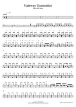Stairway Generation Base Ball Bear Full Drum Transcription / Drum Sheet Music COPYDRUM
