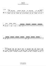 1612 - Vulfpeck drum sheet music