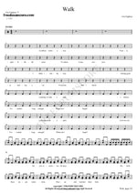 Walk Foo Fighters Full Drum Transcription / Drum Sheet Music COPYDRUM