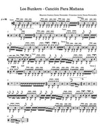Canción Para Mañana Los Bunkers Full Drum Transcription / Drum Sheet Music Carlos Dias Aidos