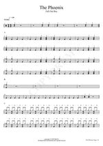 The Phoenix Fall Out Boy Full Drum Transcription / Drum Sheet Music COPYDRUM