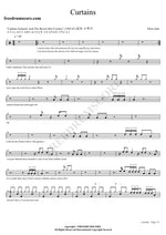Curtains Elton John Full Drum Transcription / Drum Sheet Music COPYDRUM