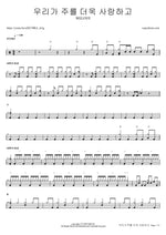 Loving You More (우리가 주를 더욱 사랑하고) - Welove (위러브) drum sheet music