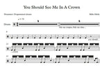 You Should See Me in a Crown Billie Eilish Full Drum Transcription / Drum Sheet Music Franki Bio