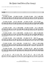 Be Quiet and Drive (Far Away) Deftones Full Drum Transcription / Drum Sheet Music COPYDRUM