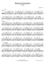 Human Extinction - Woodz (우즈) drum sheet music