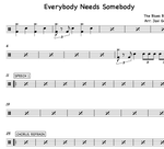 Everybody Needs Somebody to Love The Blues Brothers Full Drum Transcription / Drum Sheet Music Sheets4Drummers