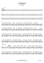 Architect Livingston Full Drum Transcription / Drum Sheet Music COPYDRUM