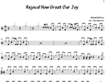 Rejoice How Great Our Joy Michael McElroy and The Broadway Inspirational Voices Full Drum Transcription / Drum Sheet Music Sheets4Drummers