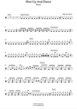 Shut Up and Dance - Walk the Moon drum sheet music