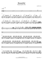 Beautiful - Wanna One (워너원) drum sheet music