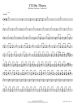 I'll Be There Michael Jackson , Jackson 5 Full Drum Transcription / Drum Sheet Music COPYDRUM