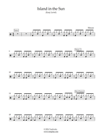 Island in the Sun - Weezer drum sheet music