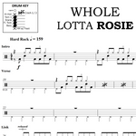 Whole Lotta Rosie AC/DC Full Drum Transcription / Drum Sheet Music OnlineDrummer.com