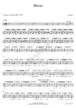Shiver Coldplay Full Drum Transcription / Drum Sheet Music COPYDRUM