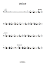 You Came - Kim Wilde drum sheet music
