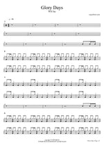 Glory Days - Will Jay drum sheet music