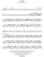 Angels - Robbie Williams drum sheet music