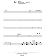 Feel - Robbie Williams drum sheet music