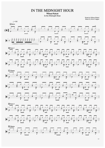 In the Midnight Hour - Wilson Pickett - Full Drum Transcription / Drum Sheet Music - AriaMus.com