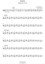 Valerie (feat. Amy Winehouse) - Mark Ronson drum sheet music
