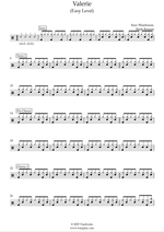 Valerie (feat. Amy Winehouse) - Mark Ronson drum sheet music