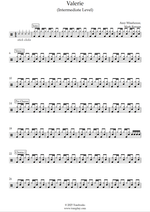 Valerie (feat. Amy Winehouse) - Mark Ronson drum sheet music