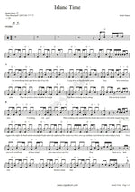 Island Time Justin James Full Drum Transcription / Drum Sheet Music COPYDRUM