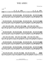 You and I (YOU AND I) Park Bom (박봄) Full Drum Transcription / Drum Sheet Music COPYDRUM