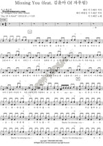 Missing You (feat. Kim Yoon Ah 김윤아 of Jaurim 자우림) G Dragon (지드래곤) Full Drum Transcription / Drum Sheet Music COPYDRUM