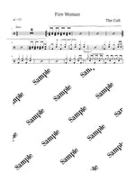 Fire Woman The Cult Full Drum Transcription / Drum Sheet Music KiwiDrums