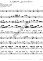 Knights of Cydonia Muse Full Drum Transcription / Drum Sheet Music COPYDRUM