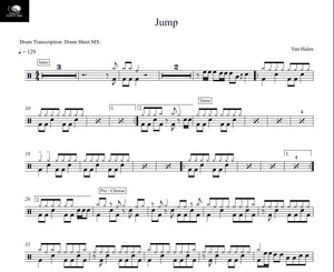 Jump - Van Halen - Full Drum Transcription / Drum Sheet Music - Drum Sheet MX