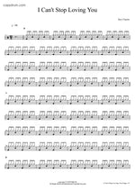 I Can't Stop Loving You Ray Charles Full Drum Transcription / Drum Sheet Music COPYDRUM