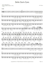 Bette Davis Eyes Kim Carnes Full Drum Transcription / Drum Sheet Music COPYDRUM