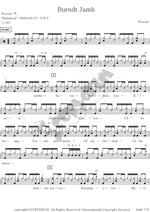 Burndt Jamb Weezer Full Drum Transcription / Drum Sheet Music COPYDRUM