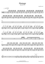 Homage - XIA (김준수) drum sheet music