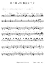 Over the Mountains and Through the Valleys (태산을 넘어 험곡에 가도) Shekinah (쉐키나) Full Drum Transcription / Drum Sheet Music COPYDRUM