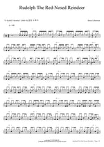 Rudolph the Red Nosed Reindeer Brian Culbertson Full Drum Transcription / Drum Sheet Music COPYDRUM