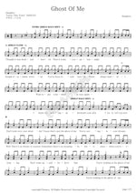 Ghost of Me Chris Daughtry Full Drum Transcription / Drum Sheet Music COPYDRUM