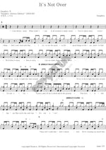 It's Not Over Chris Daughtry Full Drum Transcription / Drum Sheet Music COPYDRUM