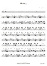 Monaco Jean Francois Maurice Full Drum Transcription / Drum Sheet Music COPYDRUM