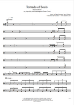 Tornado of Souls Megadeth Full Drum Transcription / Drum Sheet Music Realsongbook