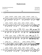 Shadowminds the Halo Effect Full Drum Transcription / Drum Sheet Music Jaslow Drum Sheets