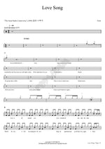 Love Song Tesla Full Drum Transcription / Drum Sheet Music COPYDRUM