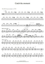 Catch the Moment Lisa (織部 里沙) Full Drum Transcription / Drum Sheet Music COPYDRUM