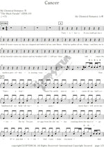 Cancer My Chemical Romance Full Drum Transcription / Drum Sheet Music COPYDRUM